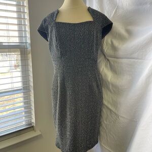 Grace Karin Black and White Textured Mini Dress